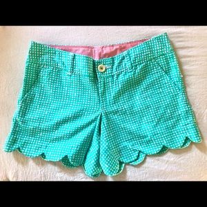 NWOT Lilly Pulitzer Scalloped Shorts